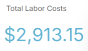 Total labor costs widget
